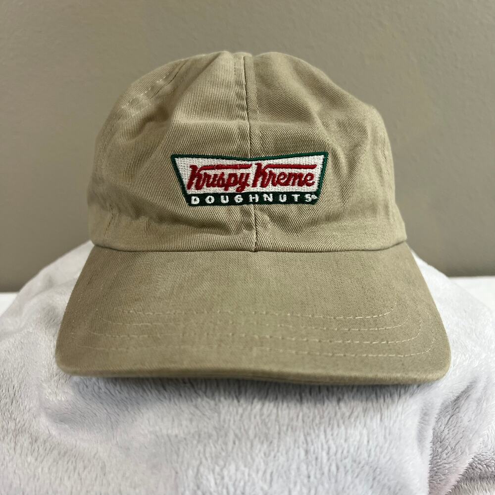 Krispy Kreme Donut Snapback Hat, Official‎ Authentic Team Gear, Tan Color